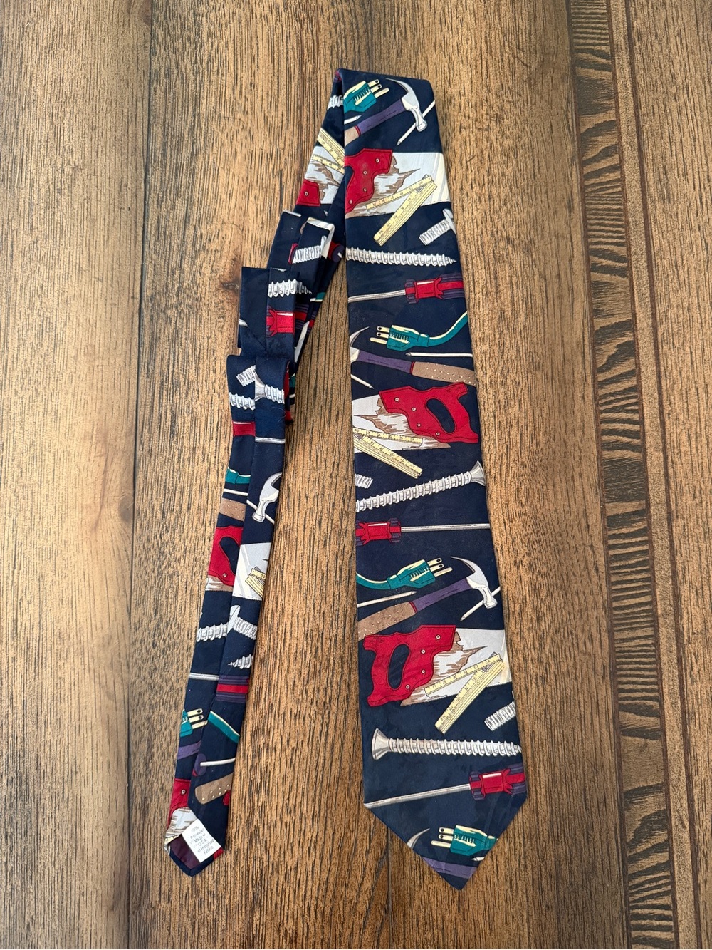 vintage 1990s Home Improvement Tool Time necktie by Remington Apparel Men's Navy